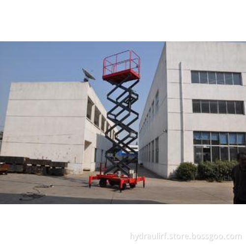 7.5 meters height mobile hydraulic lift platform with motor